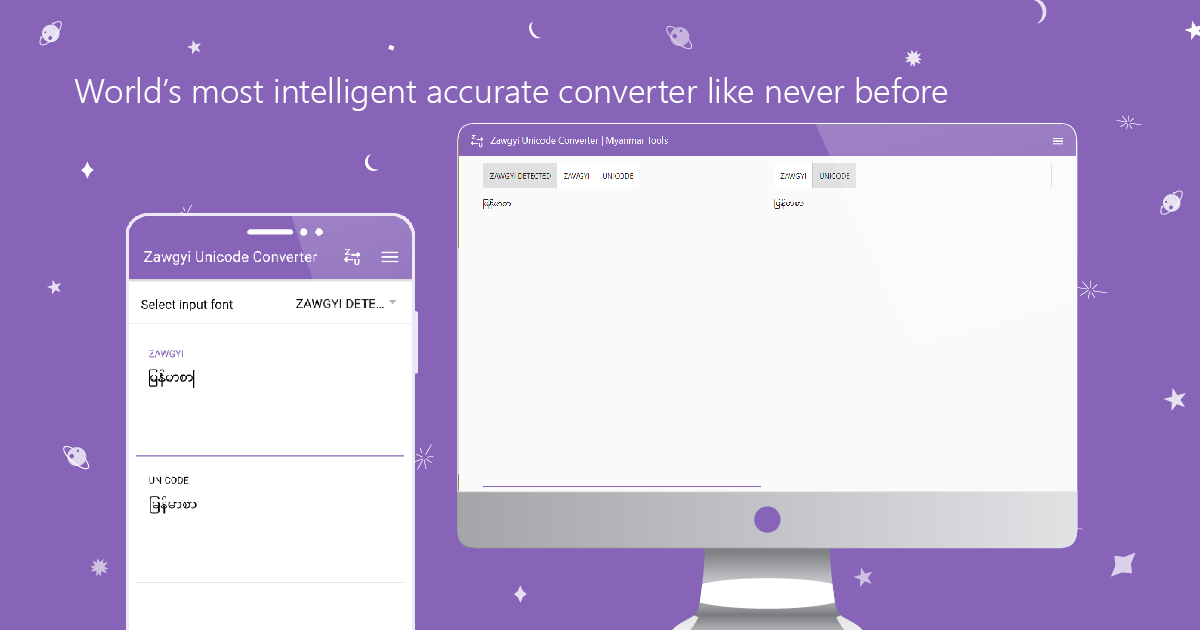 Zawgyi Unicode Converter - Online / Offline Intelligent Converter